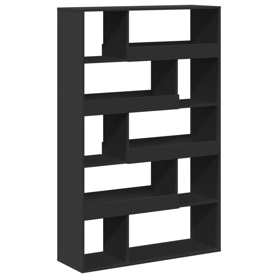 Boekenkast 100x33x156,5 cm bewerkt hout zwart