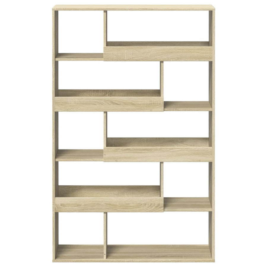 Boekenkast 100x33x156,5 cm bewerkt hout sonoma eikenkleurig