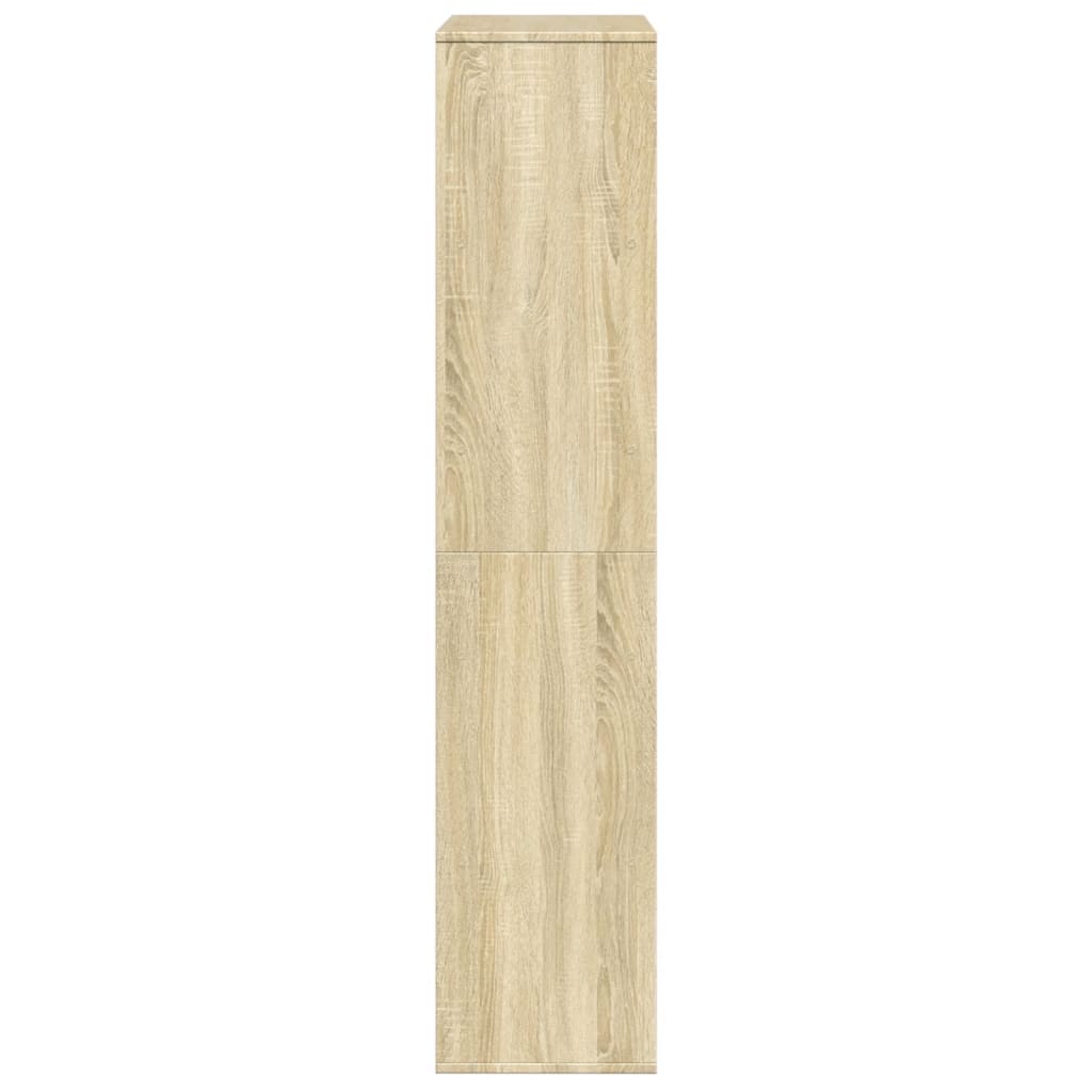 Boekenkast 100x33x156,5 cm bewerkt hout sonoma eikenkleurig