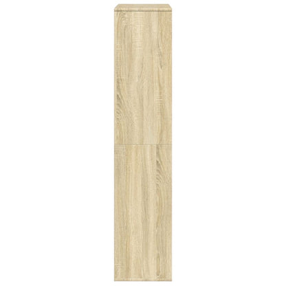 Boekenkast 100x33x156,5 cm bewerkt hout sonoma eikenkleurig