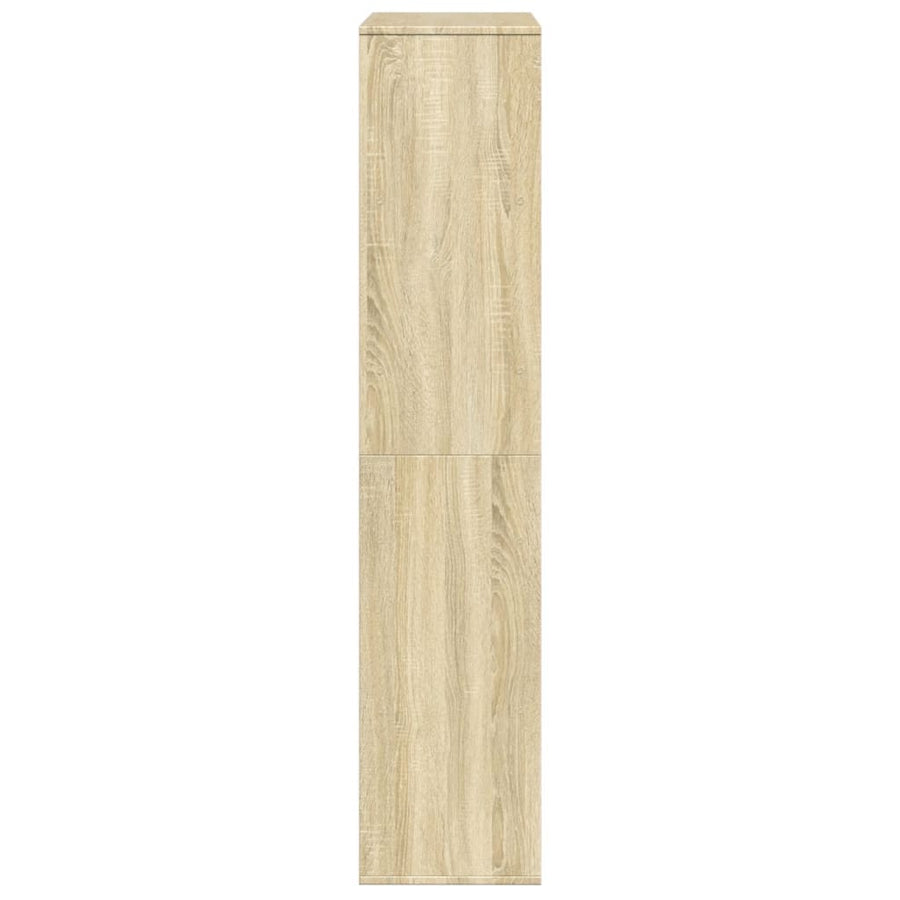 Boekenkast 100x33x156,5 cm bewerkt hout sonoma eikenkleurig