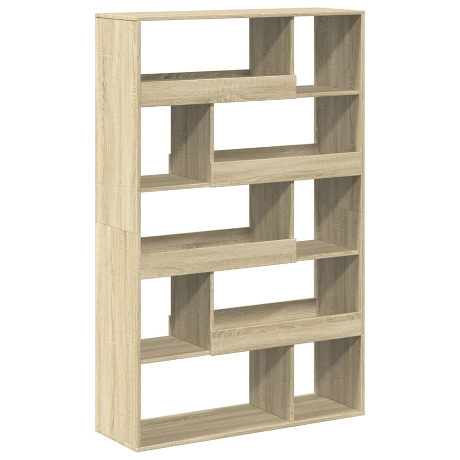 Boekenkast 100x33x156,5 cm bewerkt hout sonoma eikenkleurig