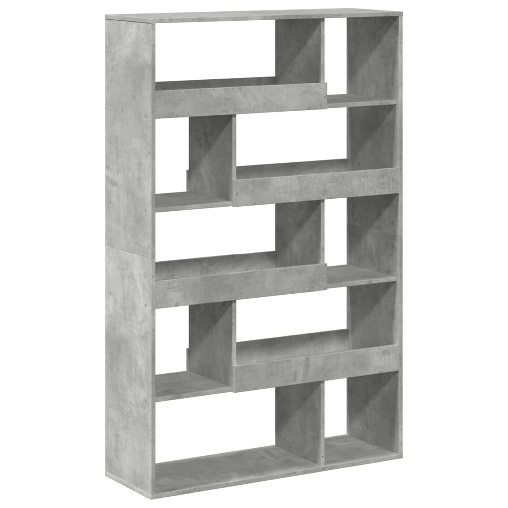 Boekenkast 100x33x156,5 cm bewerkt hout betongrijs