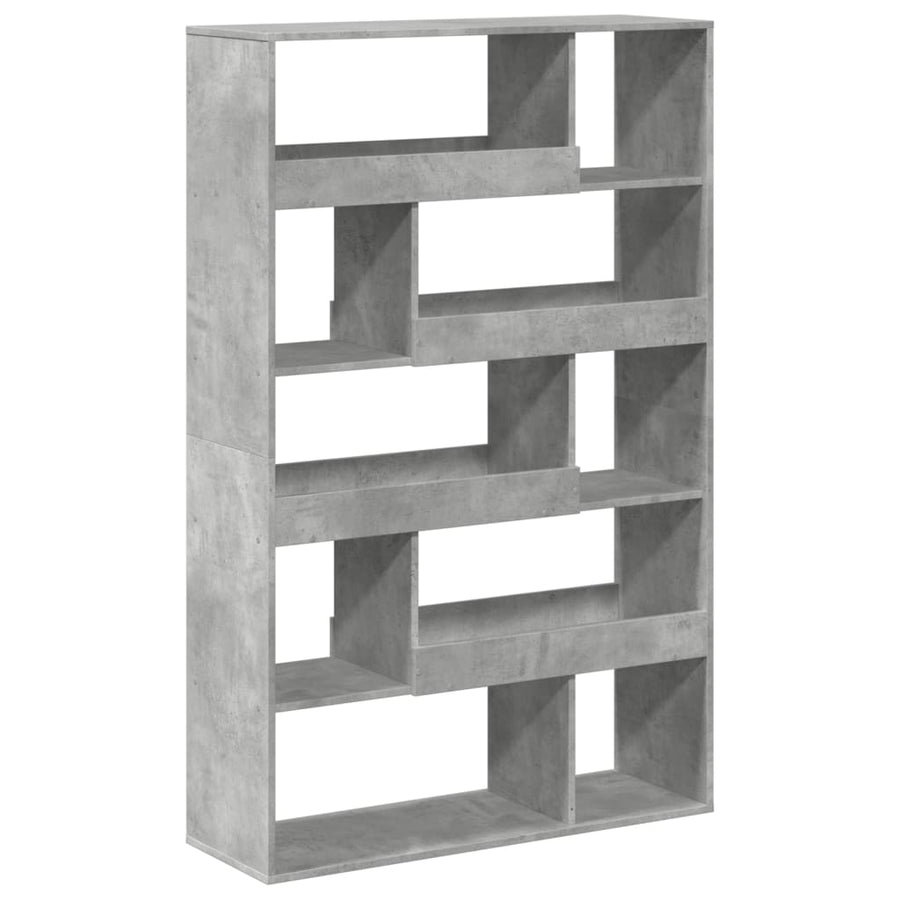 Boekenkast 100x33x156,5 cm bewerkt hout betongrijs