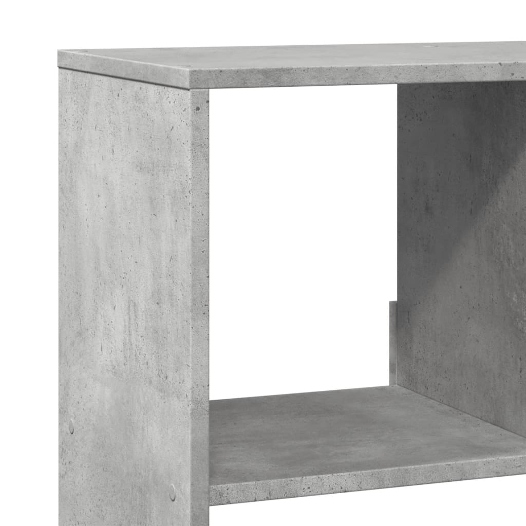 Boekenkast 100x33x156,5 cm bewerkt hout betongrijs