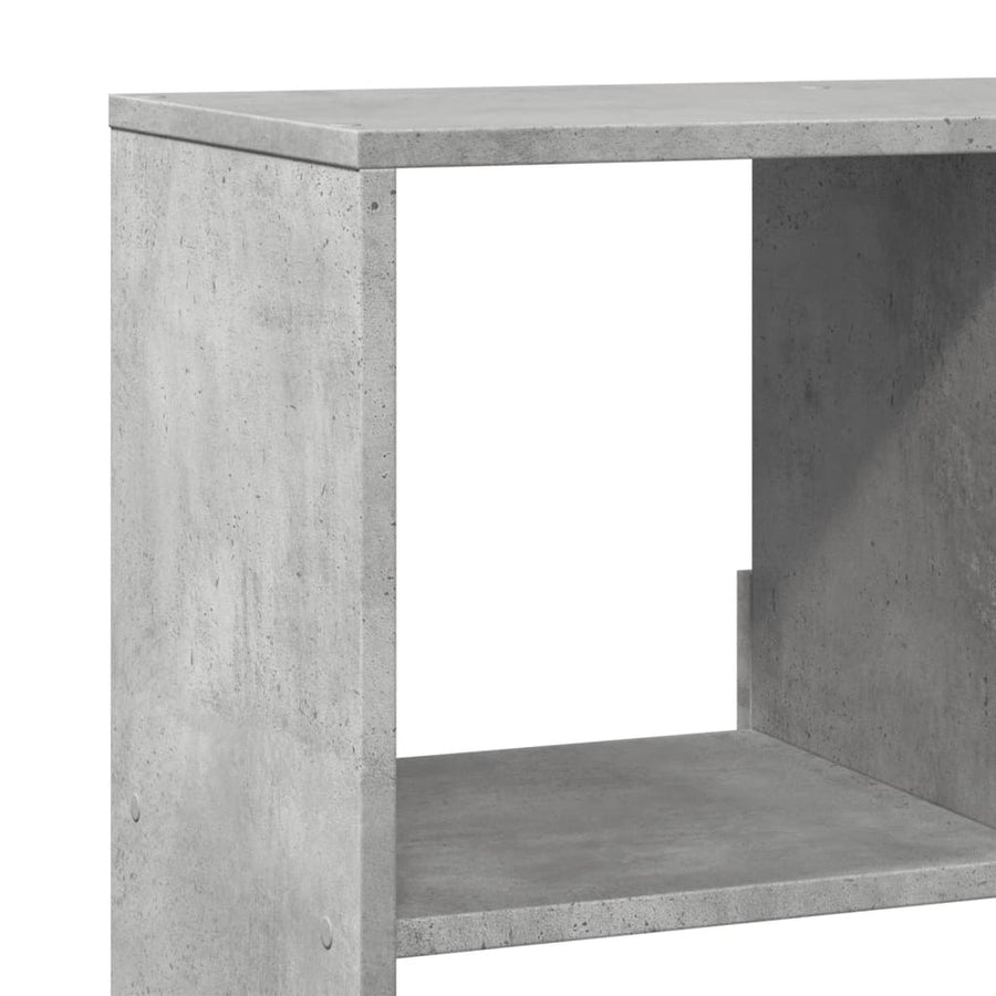 Boekenkast 100x33x156,5 cm bewerkt hout betongrijs