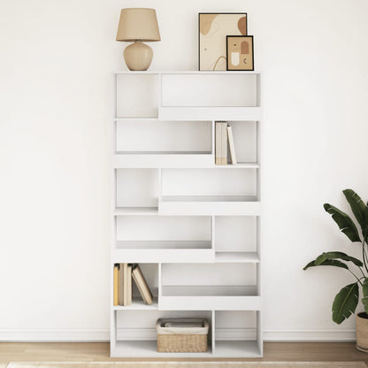 Boekenkast 100X33X187,5 Cm Bewerkt Hout Wit