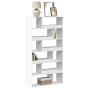 Boekenkast 100x33x187,5 cm wit bewerkt hout