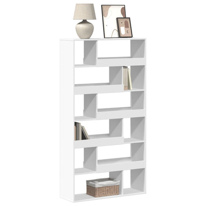Boekenkast 100X33X187,5 Cm Bewerkt Hout Wit
