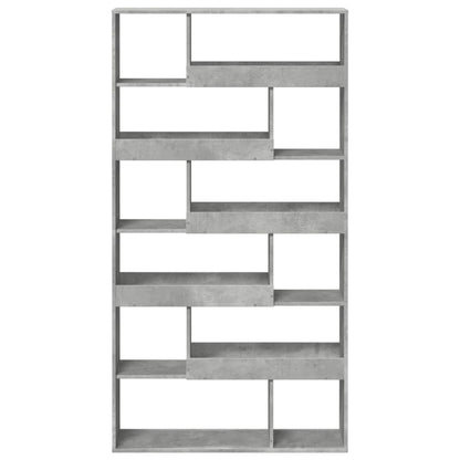 Boekenkast 100x33x187,5 cm bewerkt hout betongrijs