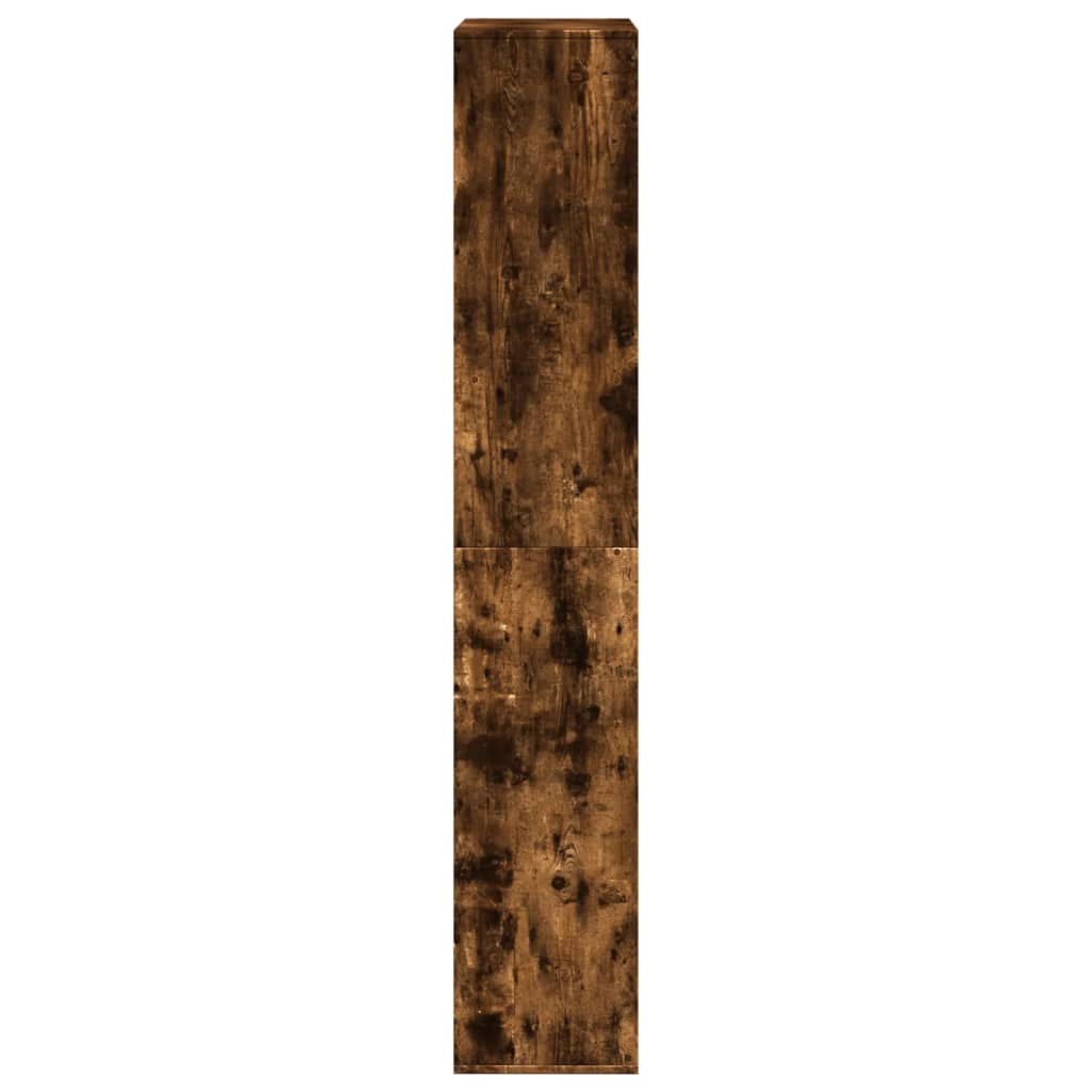 Boekenkast 100x33x187,5 cm bewerkt hout gerookt eikenkleurig