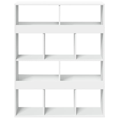 Boekenkast 100x33x125,5 cm bewerkt hout wit