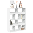 Bookcase 100x33x125.5 cm engineered wood white