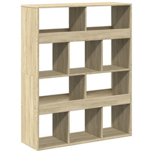 Boekenkast 100x33x125,5 cm bewerkt hout sonoma eikenkleurig