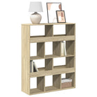 Boekenkast 100x33x125,5 cm bewerkt hout sonoma eiken