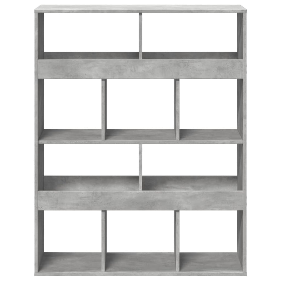 Boekenkast 100x33x125,5 cm bewerkt hout betongrijs