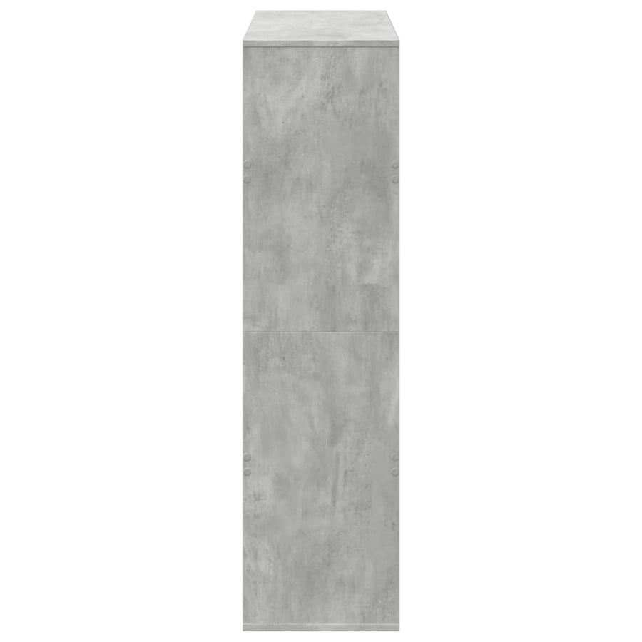 Boekenkast 100x33x125,5 cm bewerkt hout betongrijs