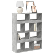 Boekenkast 100x33x125,5 cm bewerkt hout betongrijs
