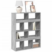 Boekenkast 100x33x125,5 cm grijs sonoma eiken