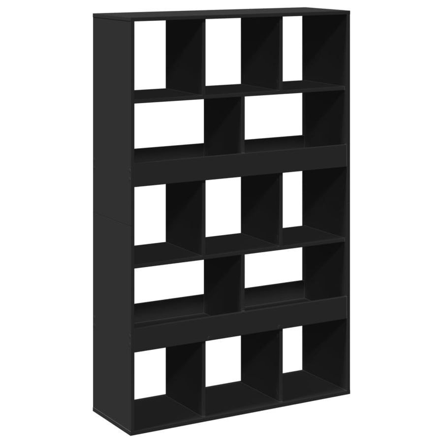 Boekenkast 100x33x156,5 cm bewerkt hout zwart