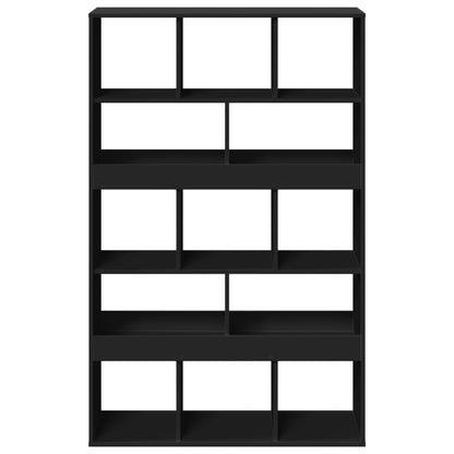 Boekenkast 100x33x156,5 cm bewerkt hout zwart