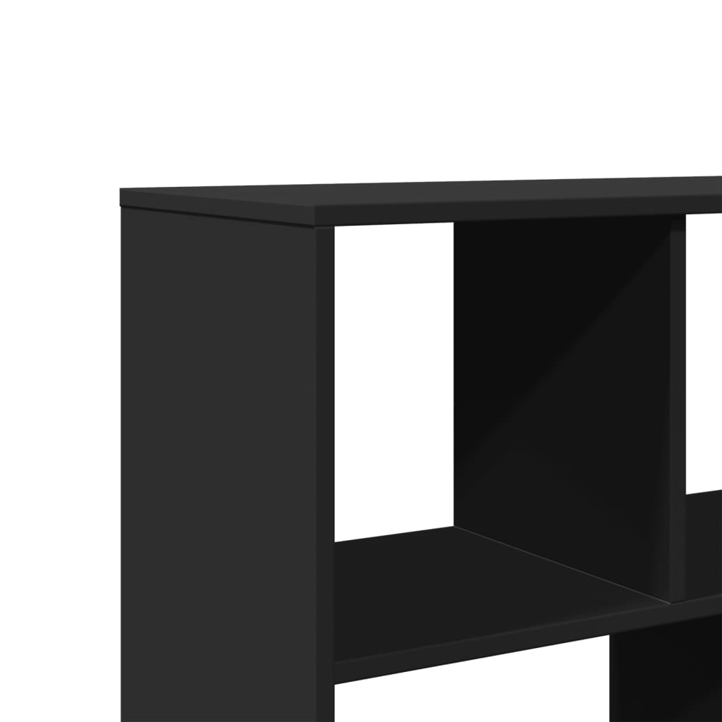 Boekenkast 100x33x156,5 cm bewerkt hout zwart