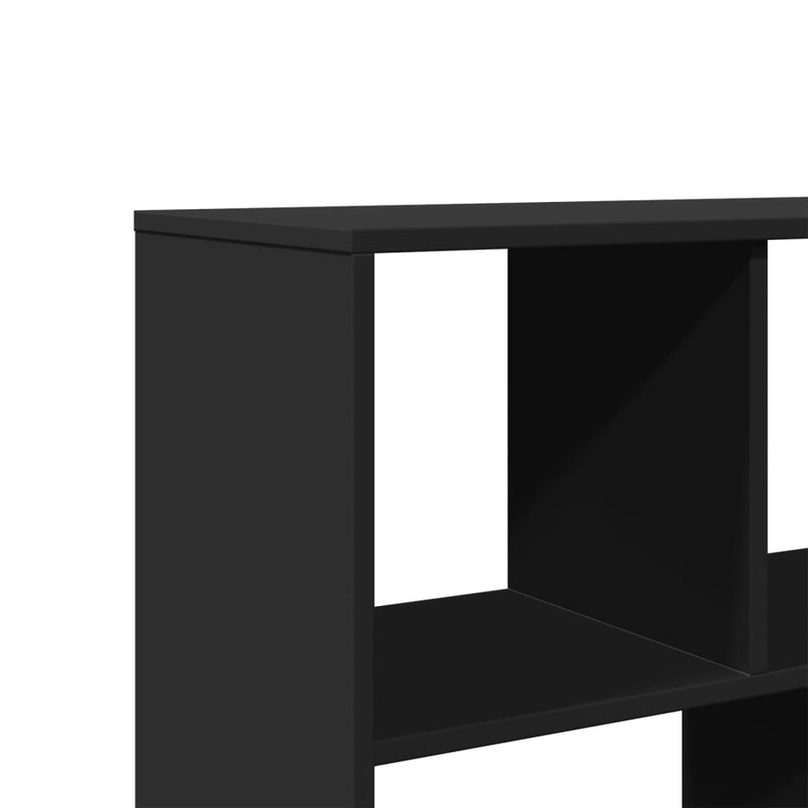 Boekenkast 100x33x156,5 cm bewerkt hout zwart