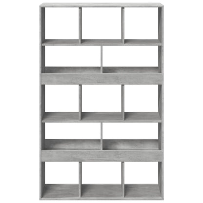 Boekenkast 100x33x156,5 cm bewerkt hout betongrijs