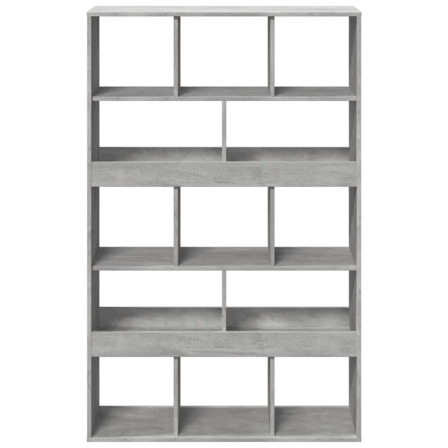 Boekenkast 100x33x156,5 cm bewerkt hout betongrijs