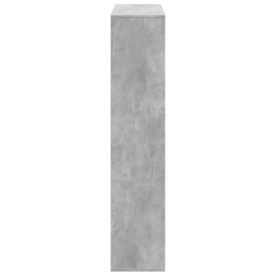 Boekenkast 100x33x156,5 cm bewerkt hout betongrijs