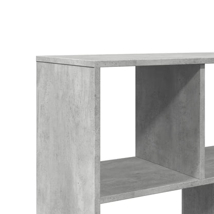 Boekenkast 100x33x156,5 cm bewerkt hout betongrijs