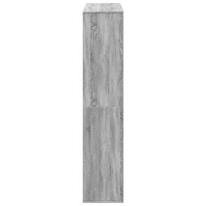Boekenkast 100x33x156,5 cm bewerkt hout grijs sonoma eikenkleur