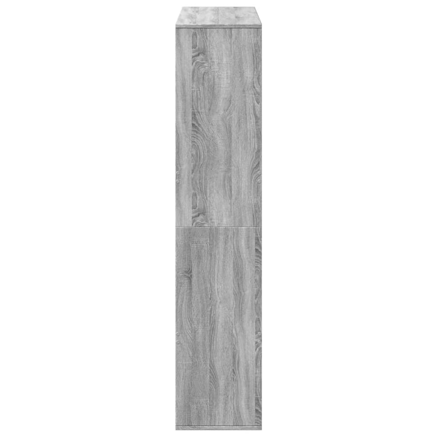 Boekenkast 100x33x156,5 cm bewerkt hout grijs sonoma eikenkleur