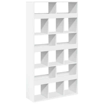 Boekenkast 100x33x187,5 cm bewerkt hout wit