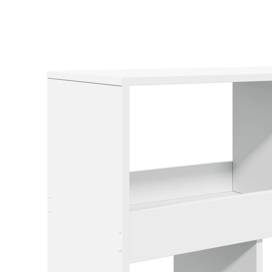 Boekenkast 100x33x187,5 cm bewerkt hout wit