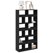 Boekenkast 100x33x187,5 cm bewerkt hout zwart