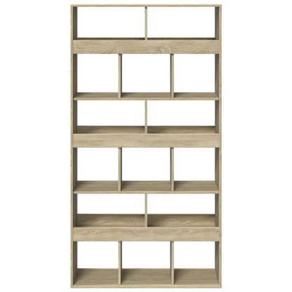 Boekenkast 100x33x187,5 cm bewerkt hout sonoma eikenkleurig