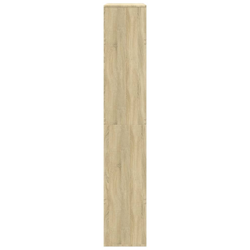 Boekenkast 100x33x187,5 cm bewerkt hout sonoma eikenkleurig
