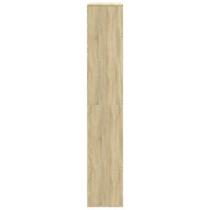 Boekenkast 100x33x187,5 cm bewerkt hout sonoma eikenkleurig