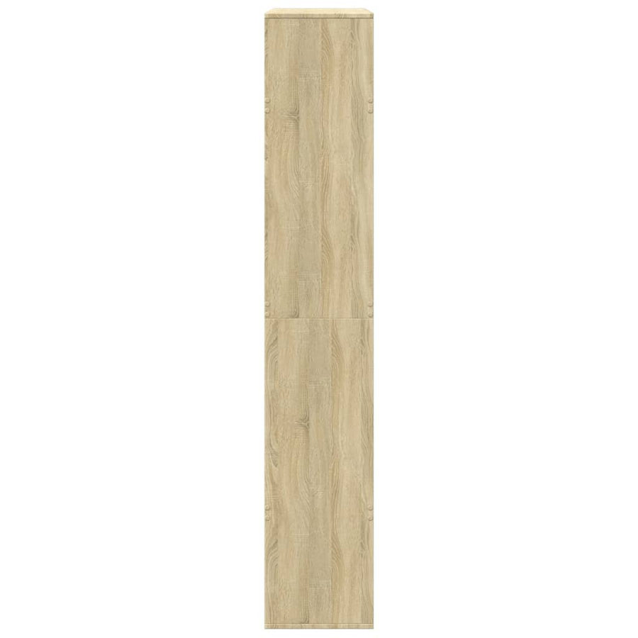 Boekenkast 100x33x187,5 cm bewerkt hout sonoma eikenkleurig