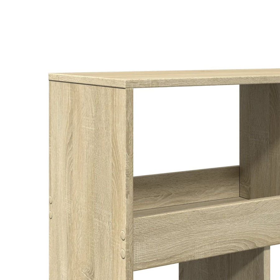 Boekenkast 100x33x187,5 cm bewerkt hout sonoma eikenkleurig
