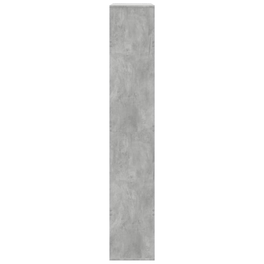 Boekenkast 100x33x187,5 cm bewerkt hout betongrijs