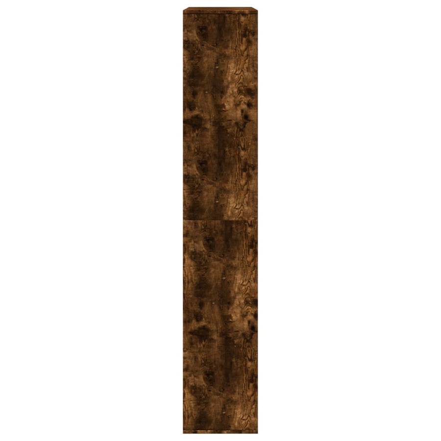 Boekenkast 100x33x187,5 cm bewerkt hout gerookt eikenkleurig