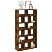 Boekenkast 100x33x187,5 cm bewerkt hout gerookt eiken