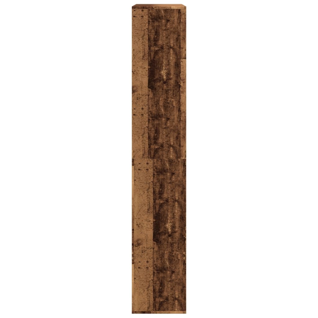 Boekenkast 100x33x187,5 cm bewerkt hout oud houtkleurig