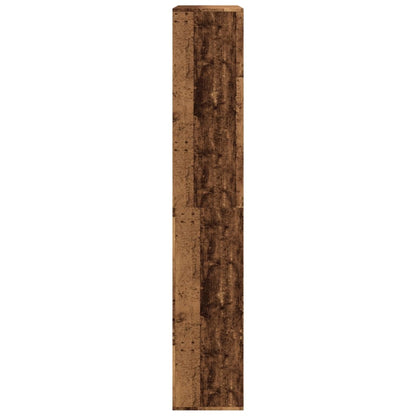 Boekenkast 100x33x187,5 cm bewerkt hout oud houtkleurig