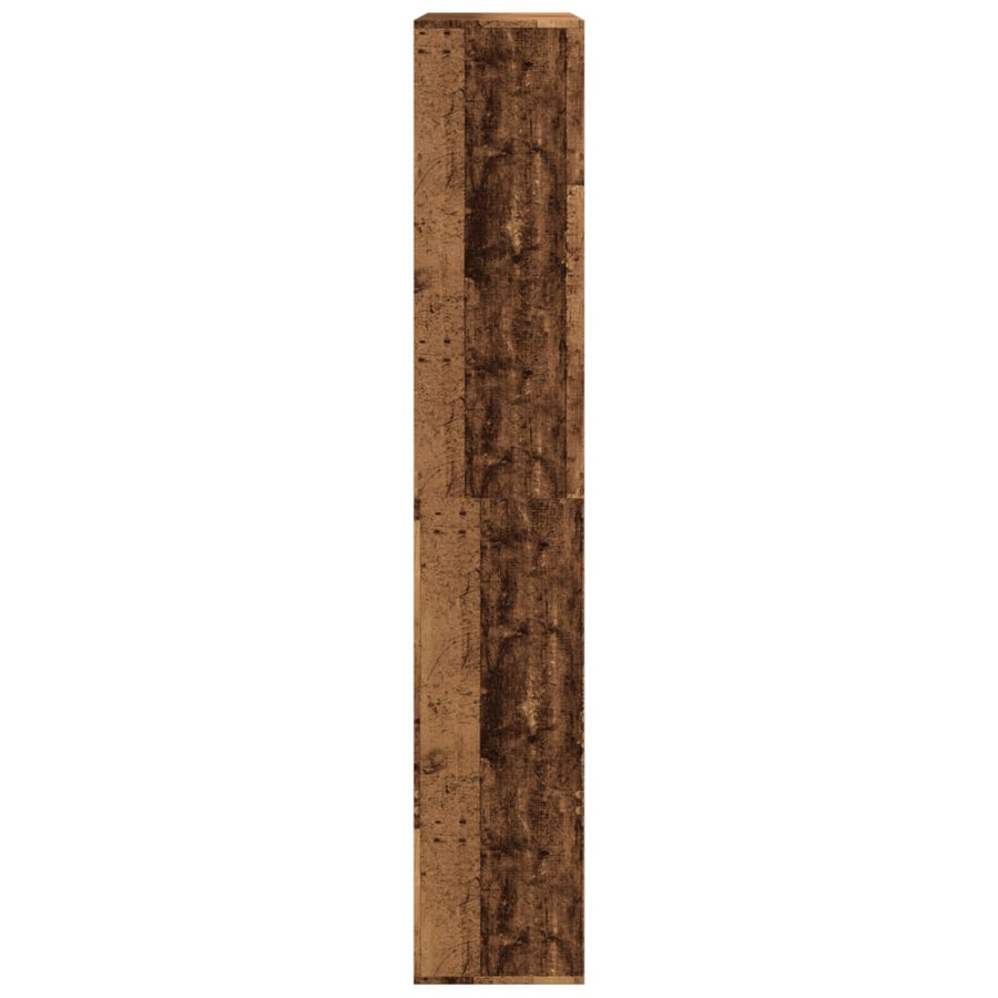Boekenkast 100x33x187,5 cm bewerkt hout oud houtkleurig