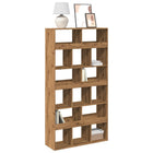 Boekenkast 100x33x187,5 cm bewerkt hout eikenkleurig