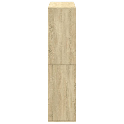Boekenkast 100x33x135 cm bewerkt hout sonoma eikenkleurig