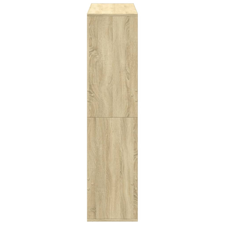 Boekenkast 100x33x135 cm bewerkt hout sonoma eikenkleurig